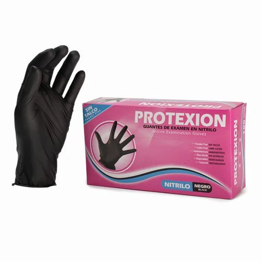 GUANTE DE NITRILO NEGRO S - PROTEXION